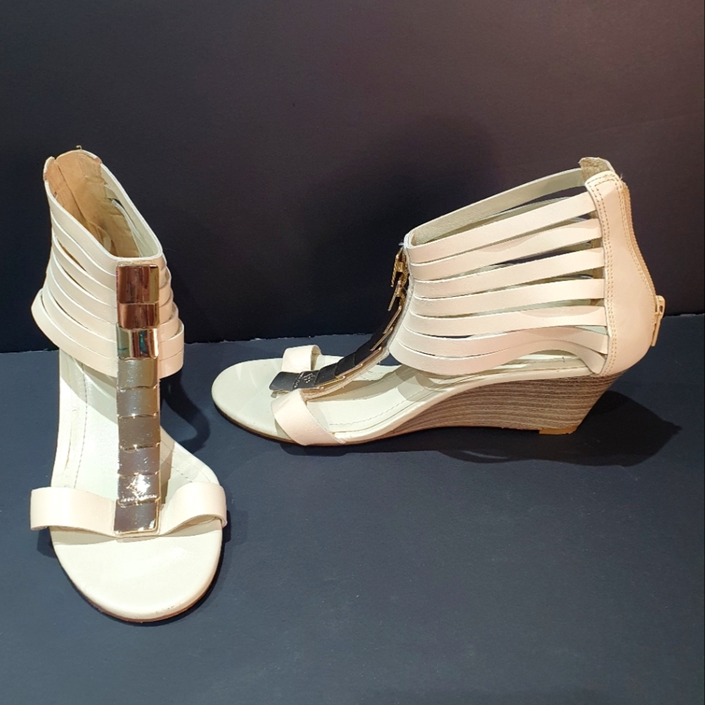 BCBG Never Worn Gladiator Style wedge heels